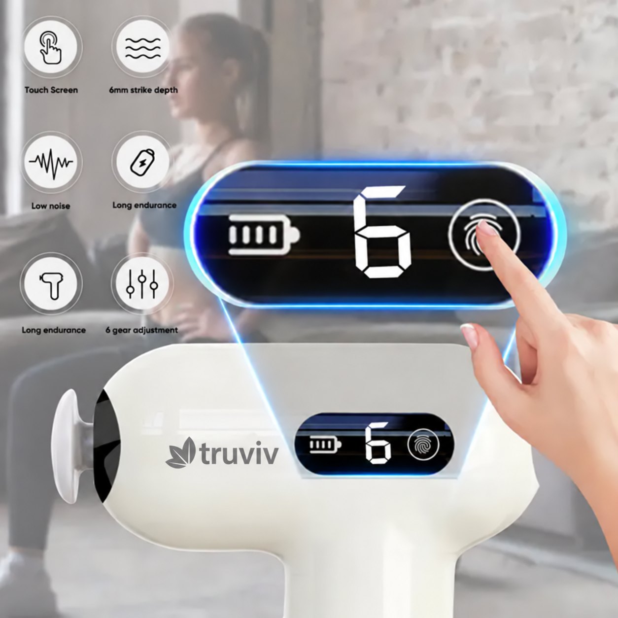TRUVIV TRUFIT MASSAGE GUN angle 4